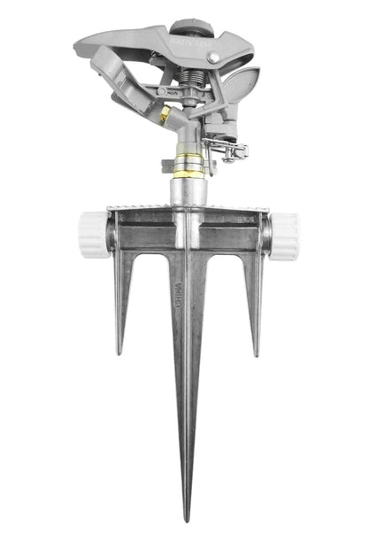 Triton Series White Line Pulsating Garden Sprinkler