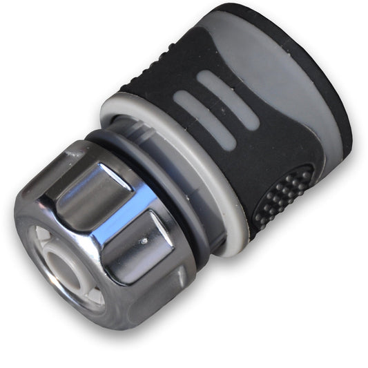 Grey Female Garden Hose Fitting – 1/2" or 5/8"