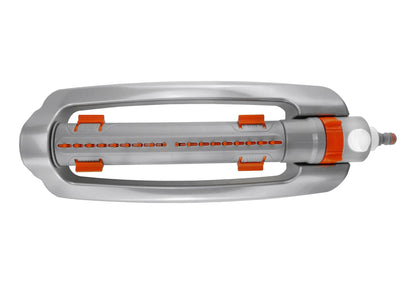 White Line Metal Oscillating Sprinkler with Adjustable Spray Width