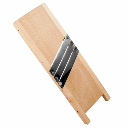 Wooden Cabbage Slicer 3 Stainless Steel Blades Vegetable Shredder Manual