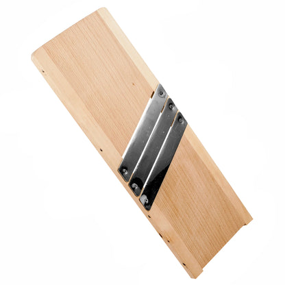 Wooden Cabbage Slicer 3 Stainless Steel Blades Vegetable Shredder Manual
