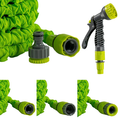 Expandable Garden Hose Pipe Spray Gun Set 5-45m Flexible Water Hose