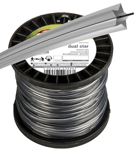Dual Star Ripper Strimmer Line 3mm x 2.5kg (410m) Spool